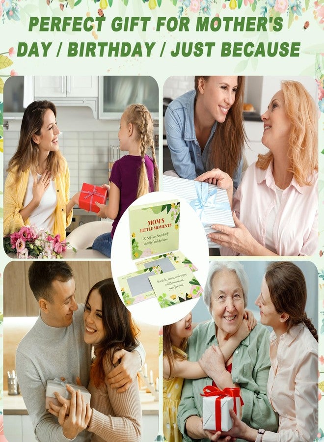 JULEASEL 35 Self-Care Scratch-Off Activities for Moms, Thoughtful Gift Encourages Self-Love & Inner Connection, Postpartum Gender Reveal Mothers Day Birthday New Mom Gifts for Girl Boy Mom - Image 4